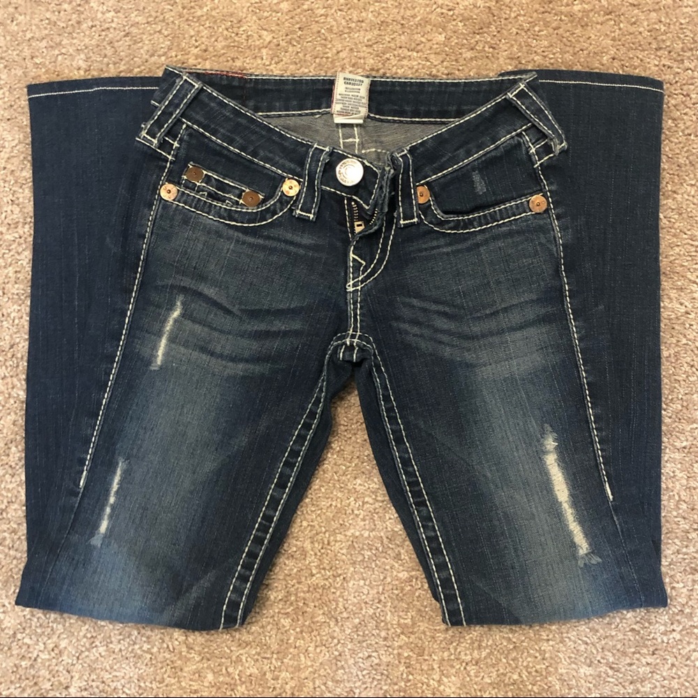 Medium Blue Distressed Skinny 👖